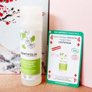 Lotion tonique de la marque Centifolia dans la Biotyfull Box de janvier 2020